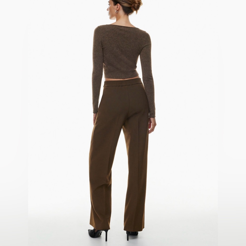 Wilfred Brown Wide-Leg Pants - Picture 2 of 4
